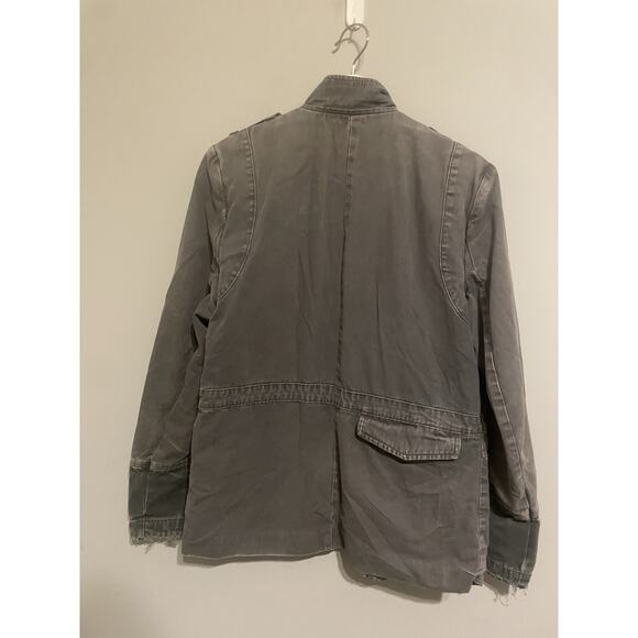 Nice‎ Collective Gray Distressed Utility jacket Small - Picture 11 of 13